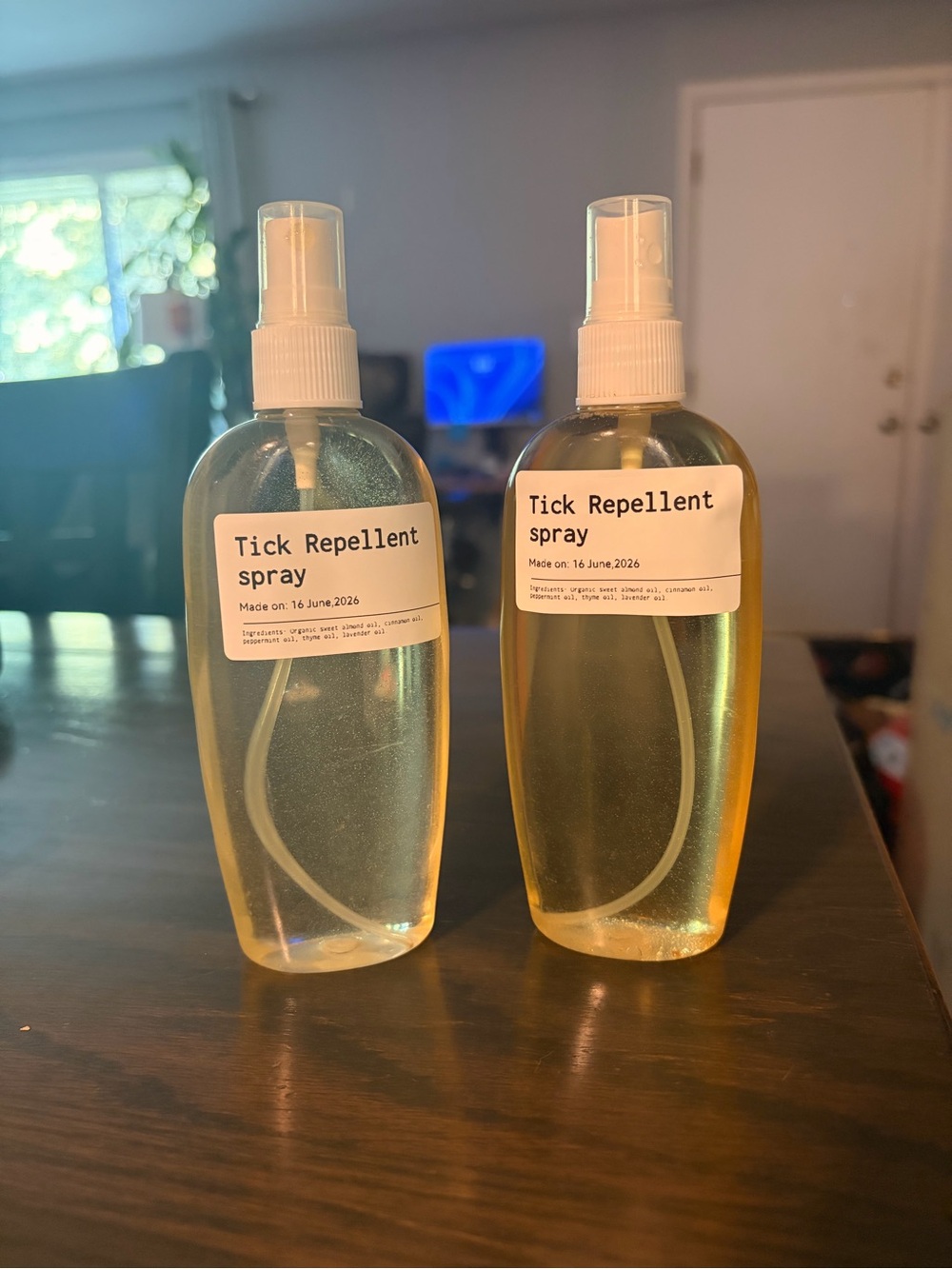 8 oz Homemade tick/flea/fly/wasp Repellent Spray - Natural Formula